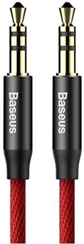 Baseus Yiven 3.5mm AUX kabelis 1m - Juodas / Sidabrinis