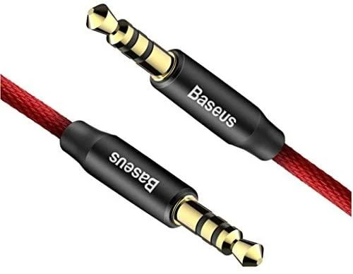 Baseus Yiven 3.5mm AUX kabelis 1m - Juodas / Sidabrinis