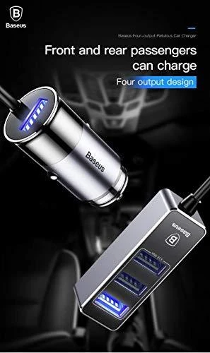 Įkroviklis automobilinis Baseus CCTON-01 (4xUSB 5.5A) juodas