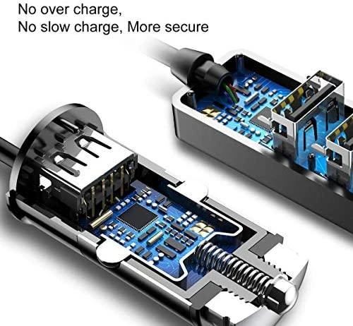 Įkroviklis automobilinis Baseus CCTON-01 (4xUSB 5.5A) juodas