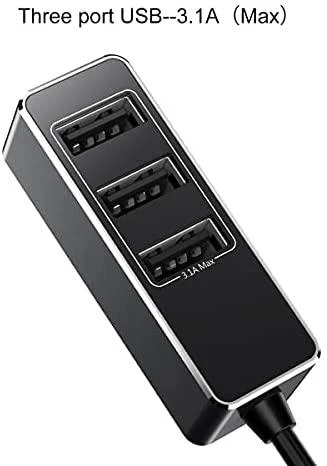 Įkroviklis automobilinis Baseus CCTON-01 (4xUSB 5.5A) juodas
