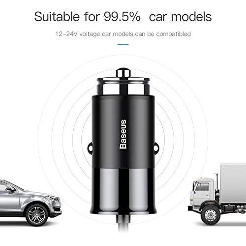 Įkroviklis automobilinis Baseus CCTON-01 (4xUSB 5.5A) juodas