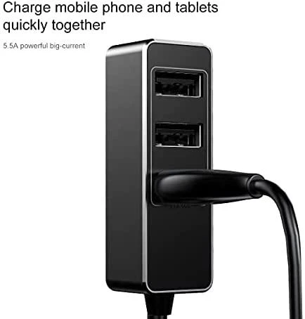 Įkroviklis automobilinis Baseus CCTON-01 (4xUSB 5.5A) juodas