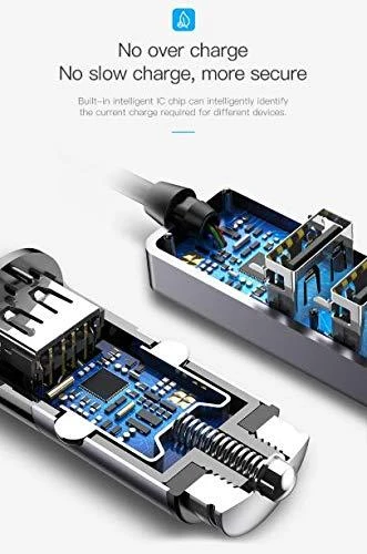 Įkroviklis automobilinis Baseus CCTON-01 (4xUSB 5.5A) juodas