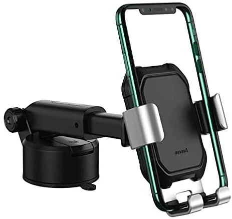 Gravity automobilinis laikiklis Baseus Tank telefonui su siurbtuku - Juodas