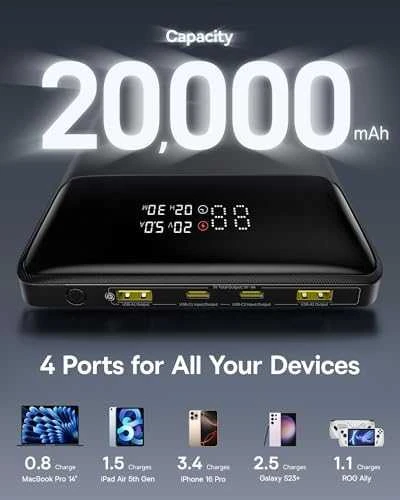 Baseus Blade H1 20000 mAh 100W juoda