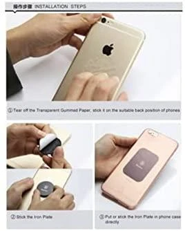 Magnetinis telefono laikiklis Baseus Iron Suit rinkinys - Juodas