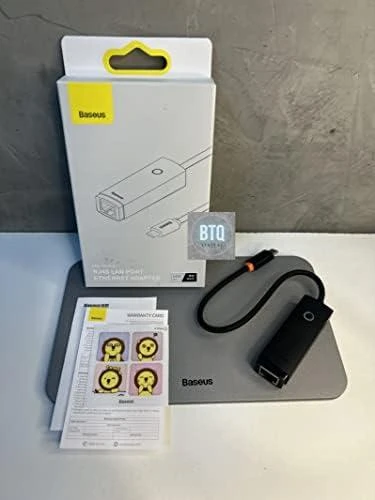 Tinklo adapteris Baseus Lite Series USB-C iki RJ45 – juodas