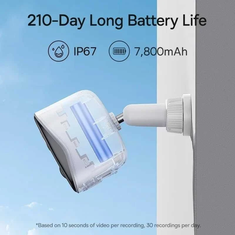 Baseus N1 Plus 2K lauko kamerų rinkinys (baltas)