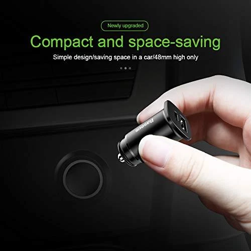 Baseus Square automobilinis įkroviklis PPS QC4.0 / PD3.0 5A 30W - Juodas