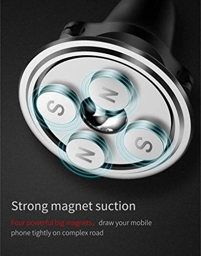 Automobilinis Baseus magnetinis telefono laikiklis į groteles - Raudonas
