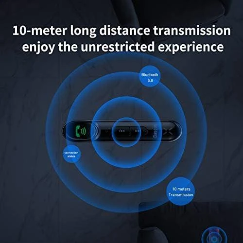 Baseus Qiyin AUX automobilinis Bluetooth imtuvas juodas
