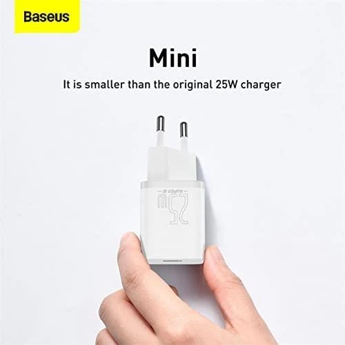 Baseus Super Si įkroviklis 1C 25W baltas