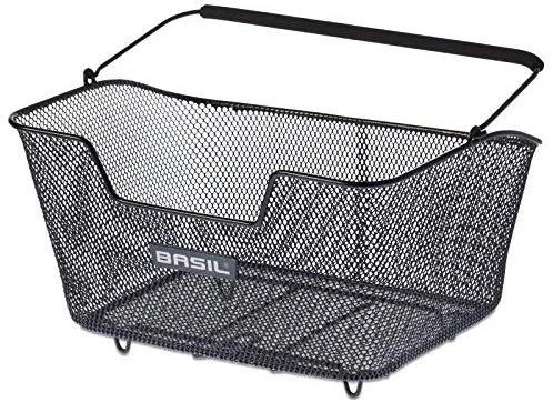 Basil BASE M nugaros stovo krepšelis, juodas plienas (BAS-11221)