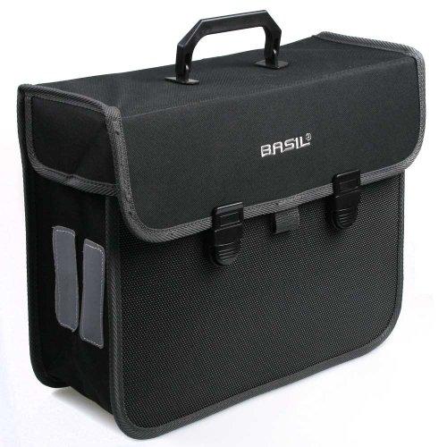 Basil Single City Pannier 17L su juodais kabliukais (BAS-17019)