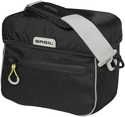 Basil MILES DOUBLE BAG 32L Kelioninis maišelis, Užsegimas diržu, Neperšlampamas poliesteris, juodas (NAUJAS) - BAS-17751