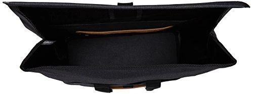 Basil Single City Pannier URBAN DRY BUSINESS BAG 20L, užsegimas kabliuku, vandeniui atsparus poliesteris, medžio anglis (BAS-17661)