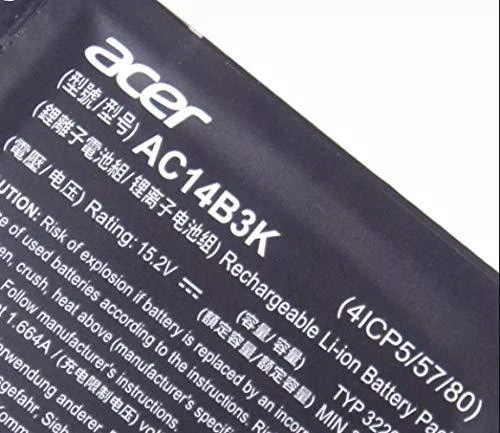 Green Cell Žalias Cell GREENCELL AC62 Bateria Žalias Cell AC14B3K AC14B8K do Acer Aspire 5 A515 A517 E15 ES1-512 ES1-53