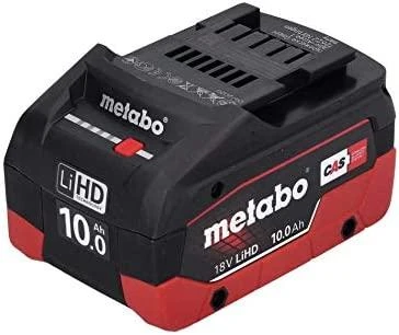 Metabo 18V 10Ah LiHD akumuliatorius su įkrovos indikatoriumi