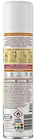 Sausas šampūnas plaukams Batiste Coconut &amp; Exotic Tropical Sausas šampūnas 200ml