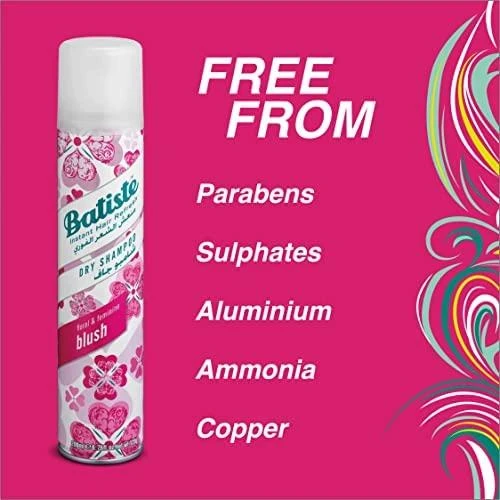 Batiste Blush Sausas šampūnas moterims, 200 ml