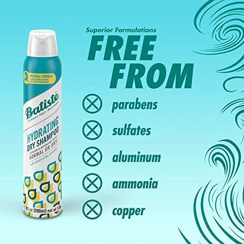 Batiste Hydrate Sausas šampūnas sausas šampūnas, 200 ml