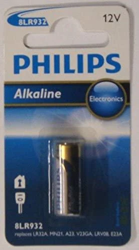 PHILIPS 8LR932/01B Baterija PHILIPS Alkaline LR23A A23 1psc Blister