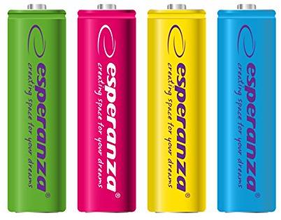 Esperanza EZA107 Įkraunama baterija Ni-MH AAA 1000MAH x4