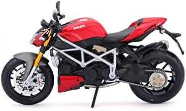 Lietuviškas modelis - Maisto Ducati Mod Streetfighter S 1:12 mastelis Raudona