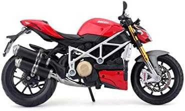 Lietuviškas modelis - Maisto Ducati Mod Streetfighter S 1:12 mastelis Raudona
