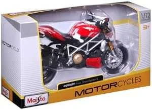 Lietuviškas modelis - Maisto Ducati Mod Streetfighter S 1:12 mastelis Raudona