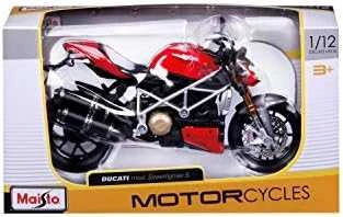 Lietuviškas modelis - Maisto Ducati Mod Streetfighter S 1:12 mastelis Raudona