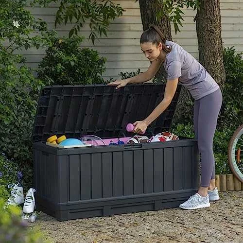 KETER SODO DĖŽĖ Kentwood 350L GRAFITO SPALVOS