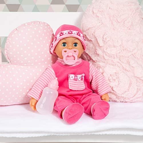 Bayer Design Bayer - Lėlė - Pirmieji žodžiai kūdikiui - Rožinė 38 cm (93825AA)