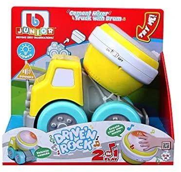 Amo Toys BB JUNIOR vilkikas-cemento maišyklė Drive 'N Rock, 16-89032