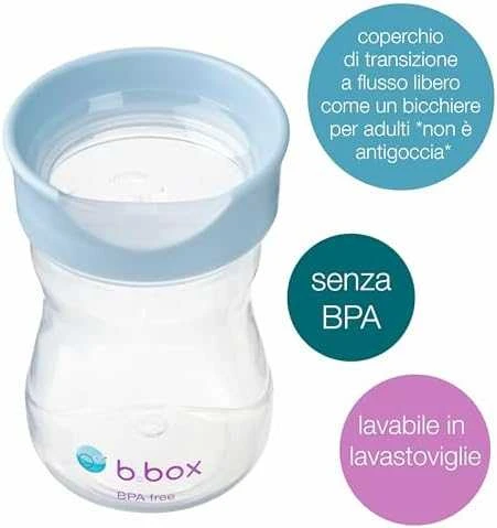 B.BOX BB201008 Treniruočių puodelis 240 ml, mėlynas