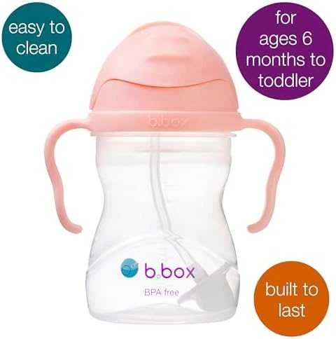 B.BOX BB00521 Vandens butelis su šiaudeliu 240 ml