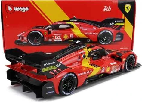 Modelių automobilių - Bburago Ferrari 499P LeMans Nr. 51 1:18 mastelis