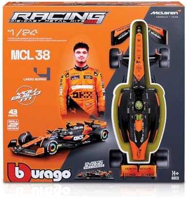 Bburago BBU 1:24 modelis KIT F1 McLaren MCL38 L.Norris 28504