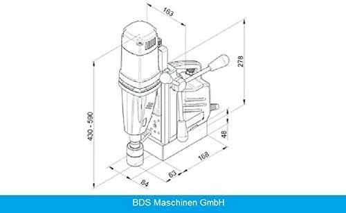 Stacionarus gręžtuvas BDS MABasic 450; 1050 W; elektrinis; magnetinis