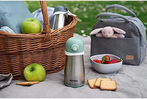 Beaba metalinė gertuvė nuo 18 mėn., 350 ml, spalva: žalia