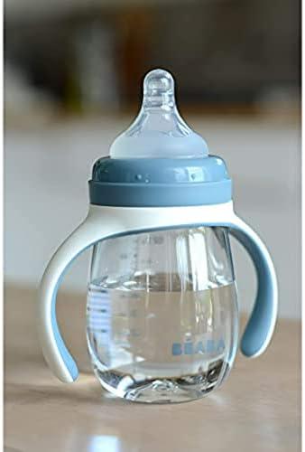 BEABA MOKOMASIS BUTELIUKAS-GERTUVĖ 2IN1, 210 ML, WINDY Mėlynas