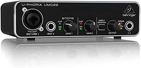 Garso plokštė Behringer UMC22