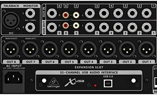 Behringer X32 Rack 40 kanalai 10 – 22000 Hz Juoda