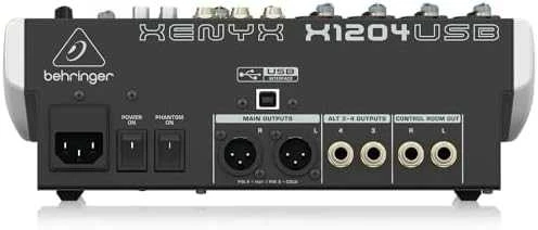 Behringer Xenyx 1204USB audio mixer 12 channels Pilkas