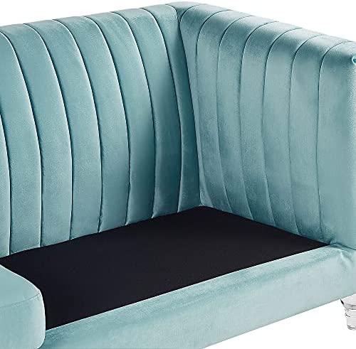 Beliani 3 vietų sofa ARVIKA aksominė mėlyna