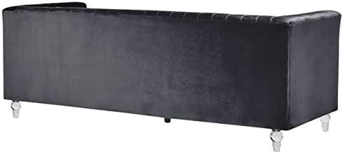Beliani Trijų vietų sofa ARVIKA aksominė juoda