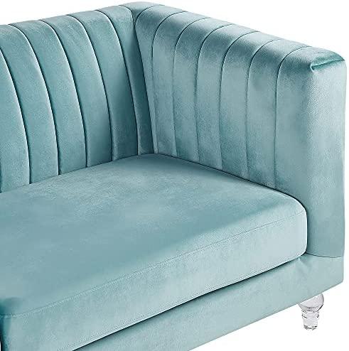 Beliani 3 vietų sofa ARVIKA aksominė mėlyna