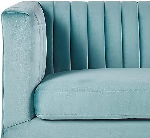 Beliani 3 vietų sofa ARVIKA aksominė mėlyna