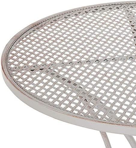 Lauko baldų komplektas Beliani Balkono baldų komplektas „CILENTO“, sulankstomas, metalinis, pilkas
